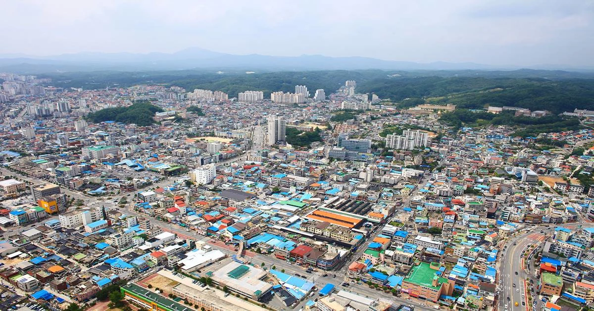 안동 시내버스 실시간 이동 상황이 앞으로 카카오맵에서 확인 가능하다. 사진은 안동시가지 전경/안동시