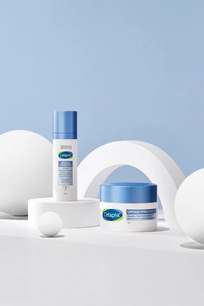 (왼쪽부터) 페이셜 수분세럼, 페이셜 수분크림 / 세타필 제공