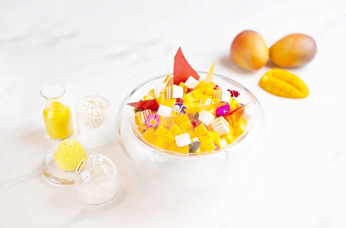 포시즌스호텔이 선보인 '제주 애플망고 가든 빙수' / 이하 포시즌스호텔 제공