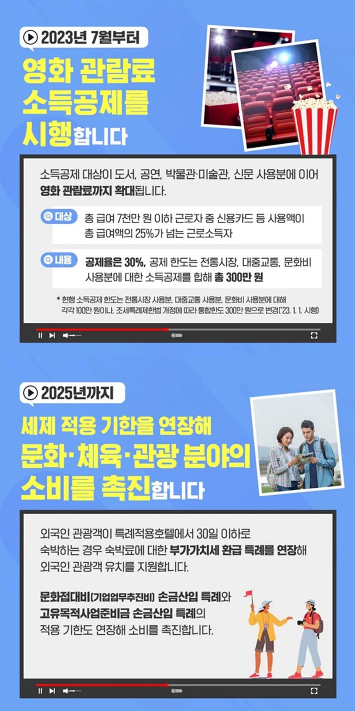 영화 관람료, OTT 콘텐츠 제작비 세액 공제 정책을 발표한 문체부 / 문화체육관광부 제공