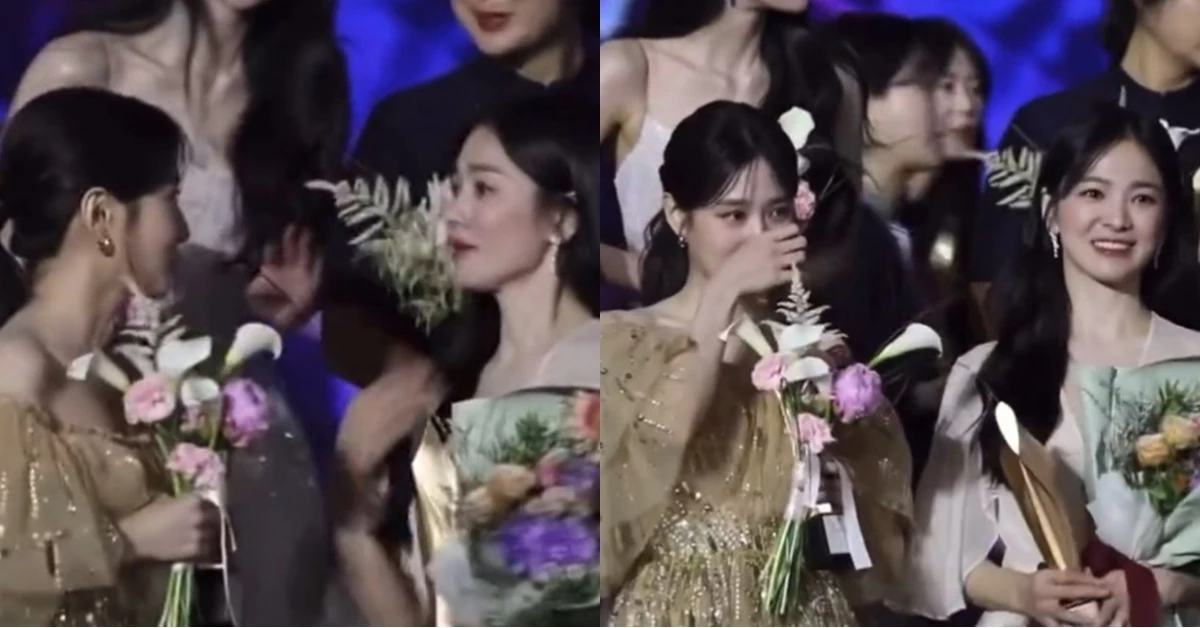 '제59회 백상예술대상'에서 대상과 최우수상을 수상한 박은빈, 송혜교 / 틱톡 라이브