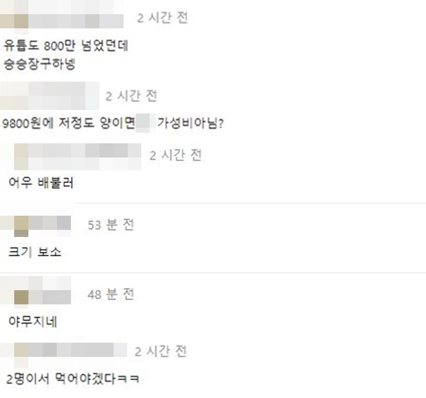 쯔양의 돈가스 가게 사진을 본 누리꾼들이 감탄을 이어가고 있다.