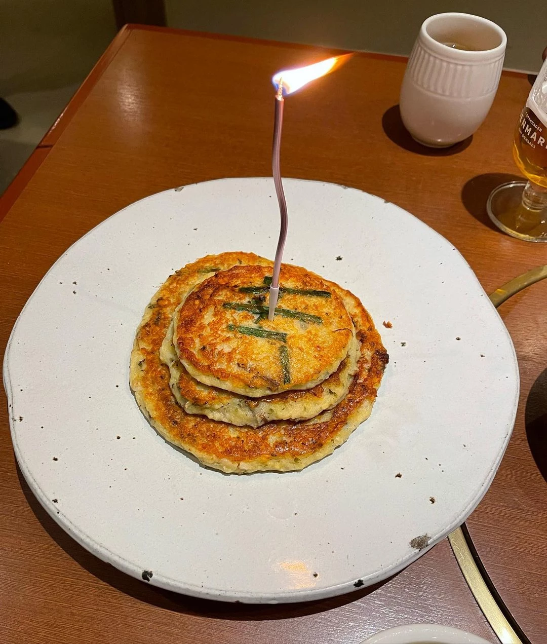 전으로 축하 케이크를 만든 장동건 고소영