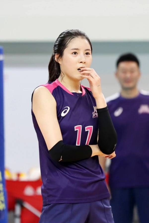 이다영이 2020년 흥국생명 소속으로 훈련 중인 모습 / 뉴스 1