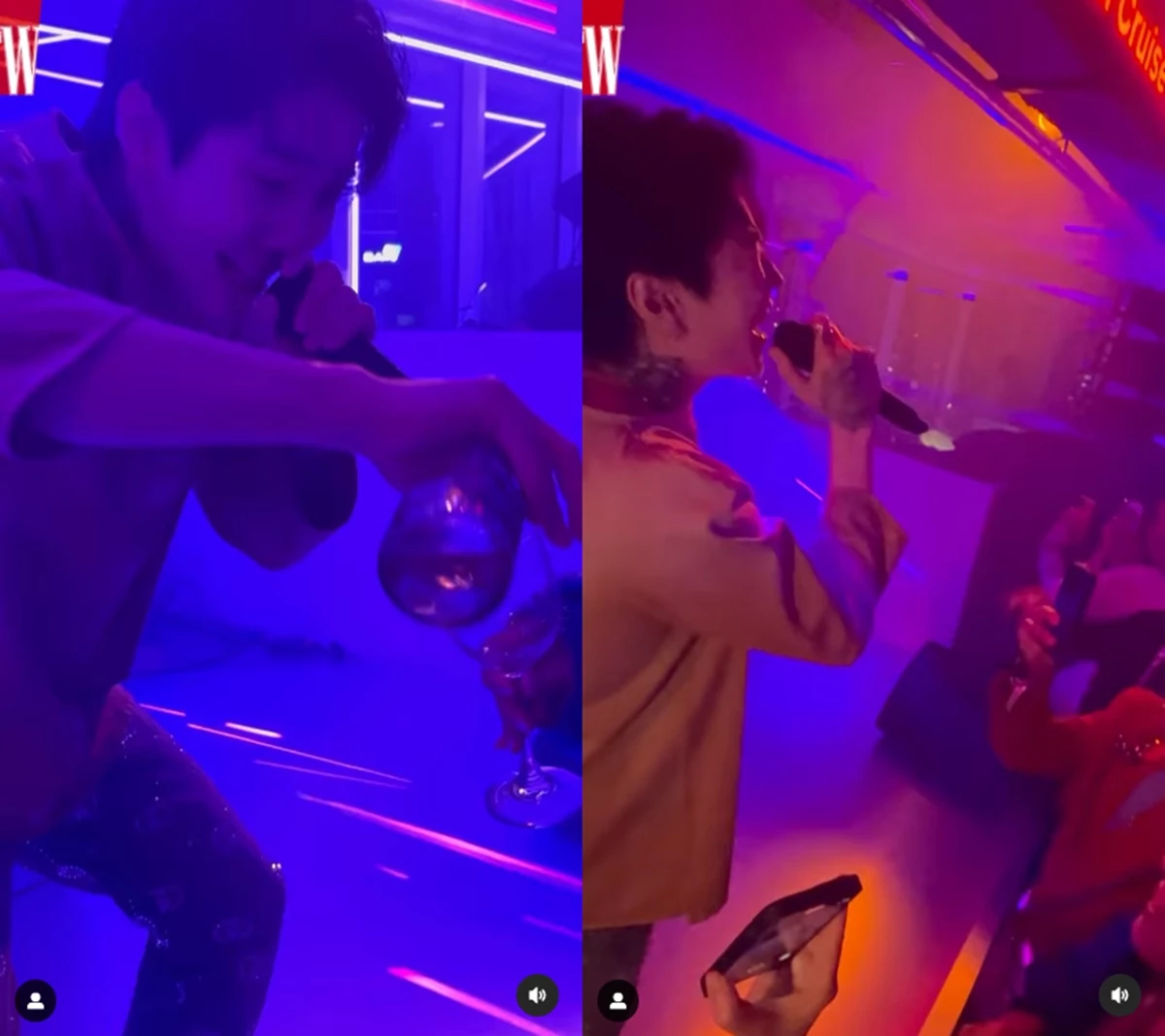 구찌 패션쇼 애프터파티에서 공연 중인 박재범 / W코리아 인스타그램