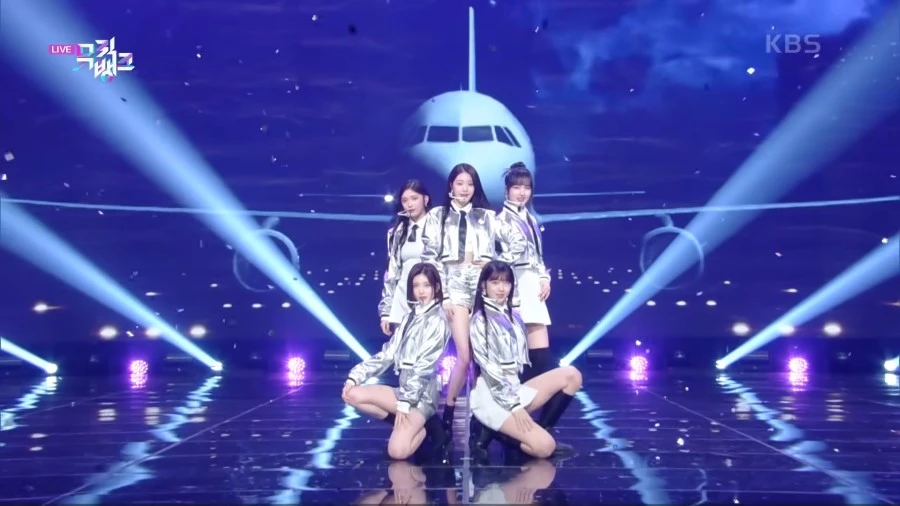 레이 없이 활동을 이어간 아이브. / KBS2 '뮤직뱅크'