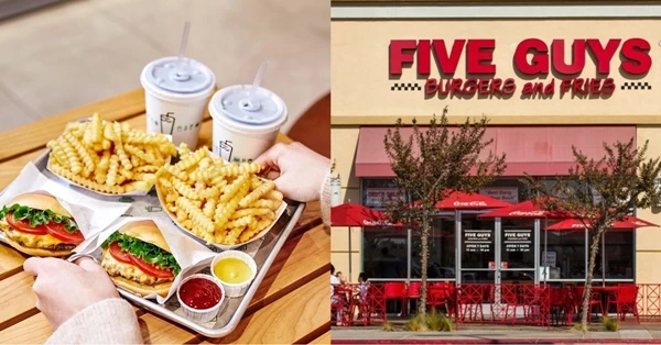 왼쪽부터 쉐이크쉑 버거, 파이브 가이즈 매장 / 쉐이크쉑 인스타그램·Ken Wolter-Shutterstock.com