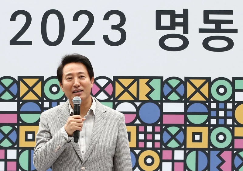 오 시장 자료 사진. / 뉴스1