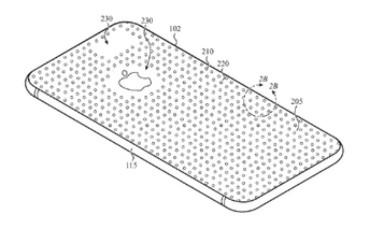 아이폰 후면 패널에 배치된 마이크로 비즈 / 미국 특허청(USPTO)