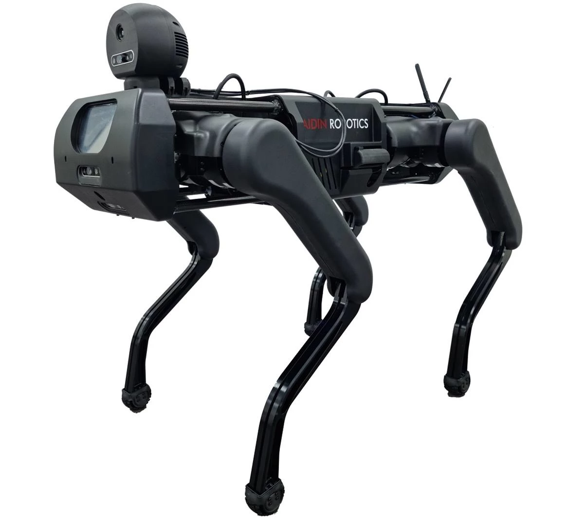 에이딘로보틱스에서 개발한 설비점검용 4족 보행 로봇(ADIN-8)/이하 포스코