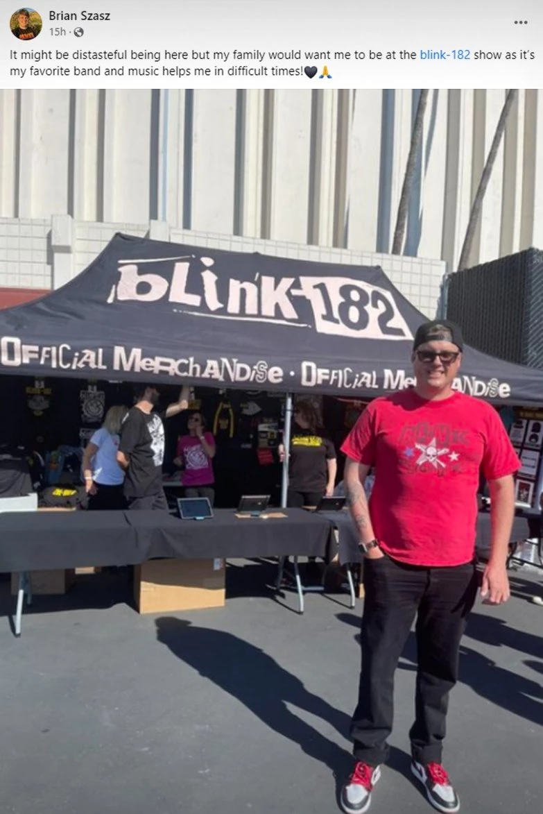 브라이언 스자즈가 올린 글. 현재는 삭제됐다. / 브라이언 스자즈 페이스북