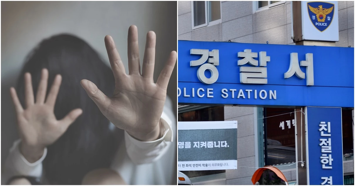 위험에 빠진 여성(좌)과 서울 시내 한 경찰서 전경 (참고 사진) /HTWE·Ki young-shutterstock.com