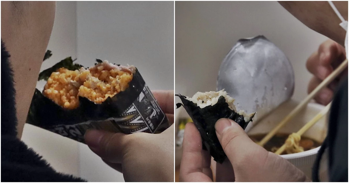 삼각김밥과 라면을 먹는 남성 (참고 사진) /뉴스1
