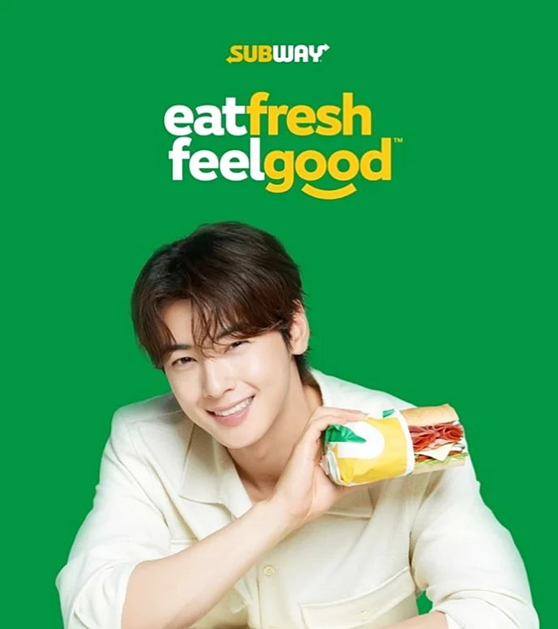 Cha eunwoo became the face of SUBWAY. / SUBWAY