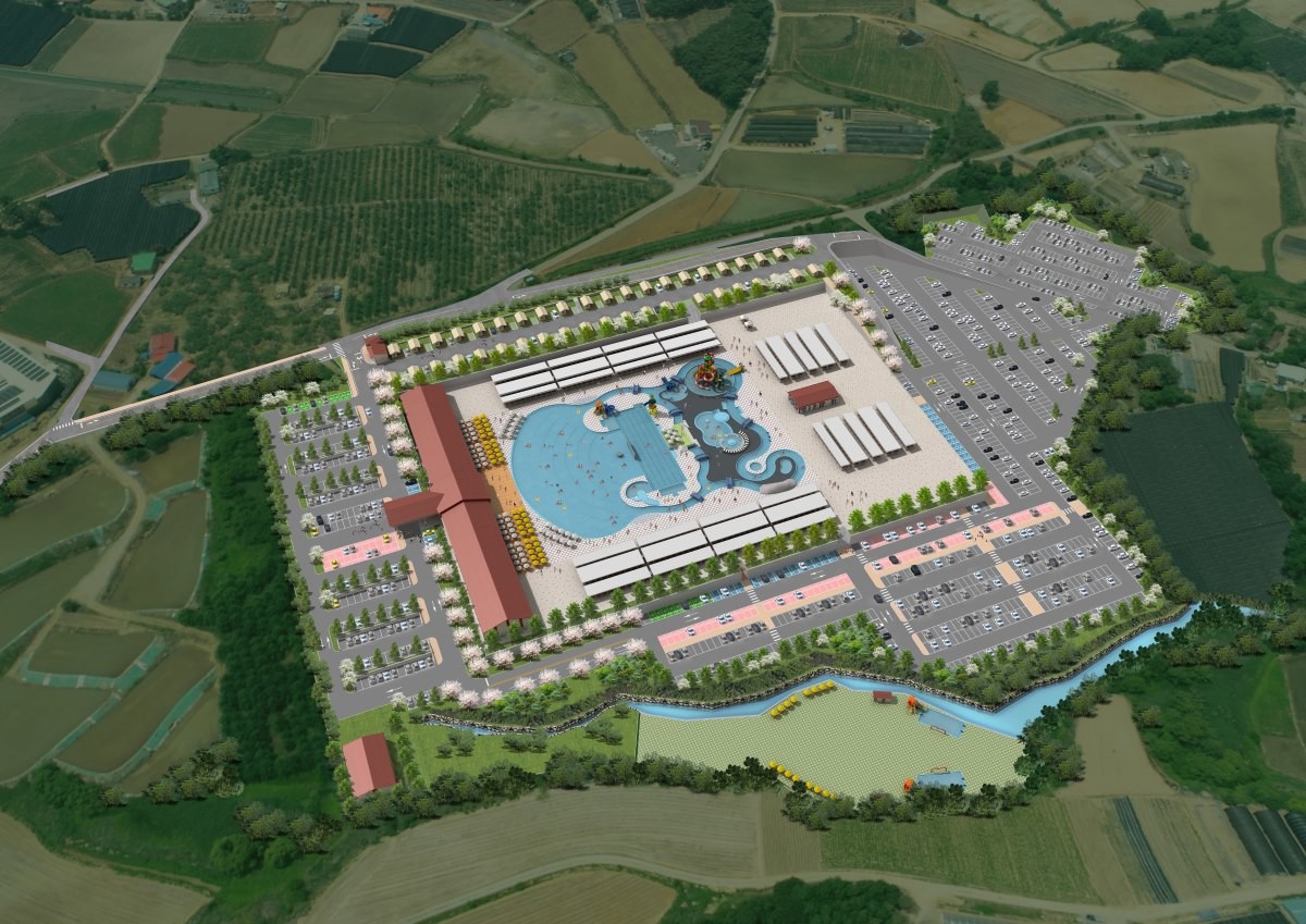 신평 아마존 농어촌 관광휴양단지 조감도 / 당진시