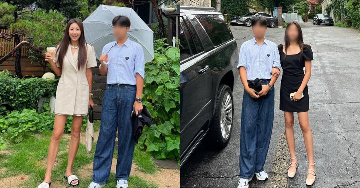 전미라와 윤라익 군(왼쪽), 윤라익 군과 윤라임 양 / 이하 전미라 인스타그램