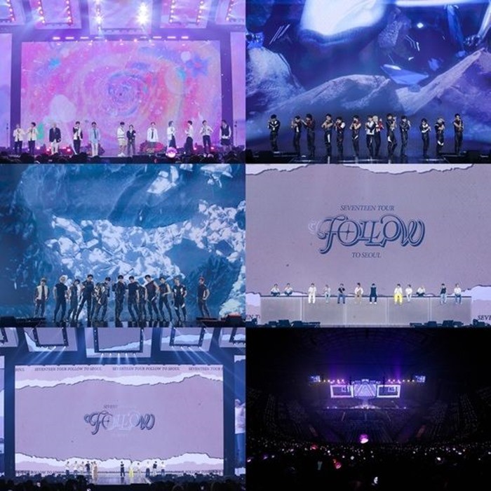 'SEVENTEEN TOUR 'FOLLOW' TO SEOUL' took place at Seoul's Gocheok Sky Dome on the 21st and 22nd. / Pledis Entertainment = NEWS1