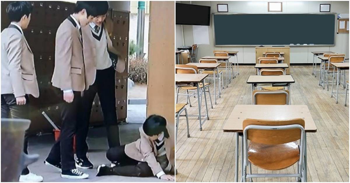 동급생을 괴롭히는 장면, 교실 자료사진 / tvN '기억', DONGSEON KIM-shutterstock.com