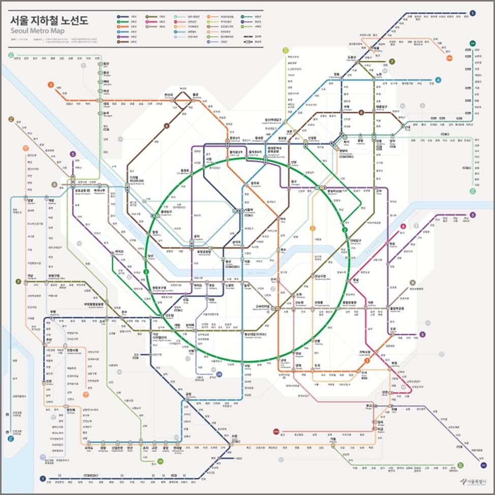 개선 지하철 노선도 / 서울시 제공