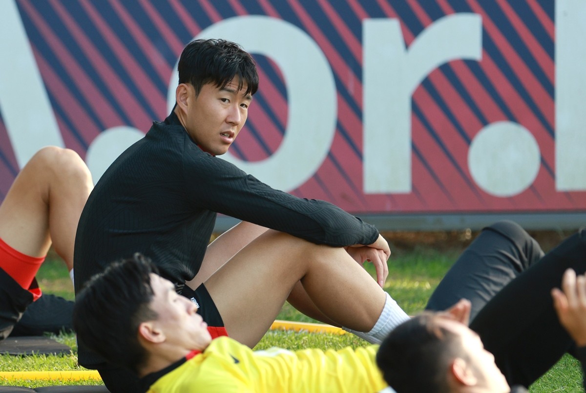 손흥민이 지난 9일 경기 파주NFC(축구대표팀 트레이닝센터)에서 한국 축구대표팀 소집훈련을 하고 있다. / 연합뉴스
