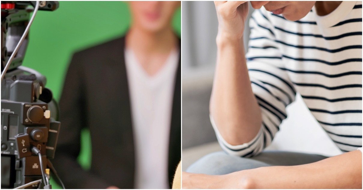 영상 촬영 중인 남성과 고통스러워하는 남성 (참고 사진) / aslysun-Shutterstock.com