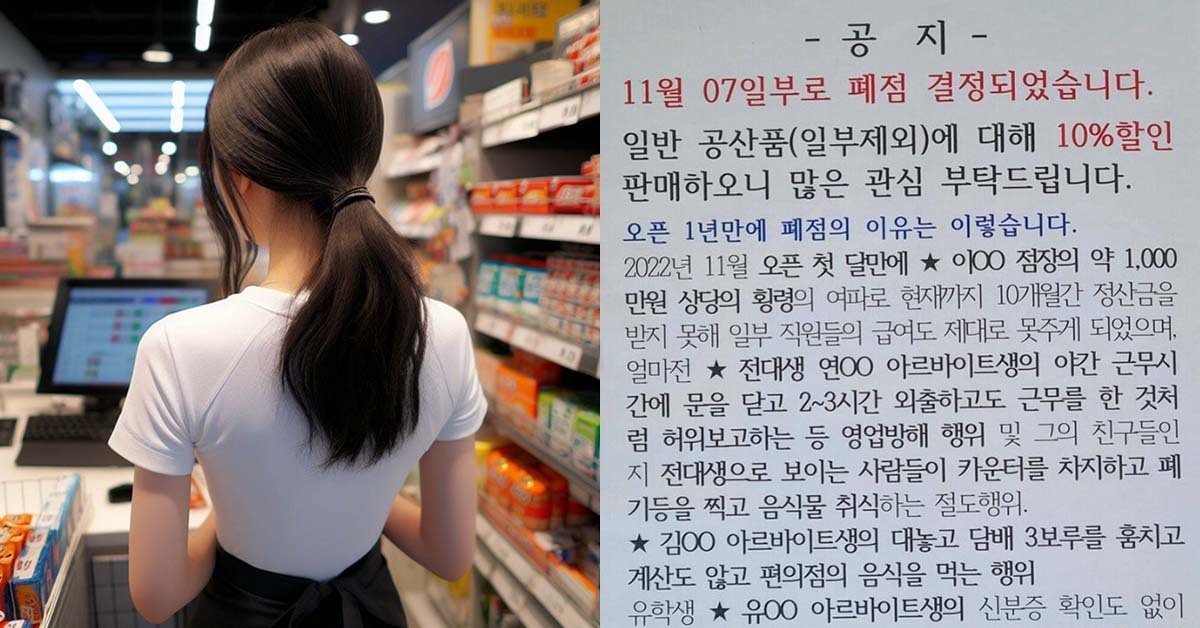 어질어질하다… 전남대학교 인근 편의점이 1년 만에 폐업하는 이유 | 위키트리
