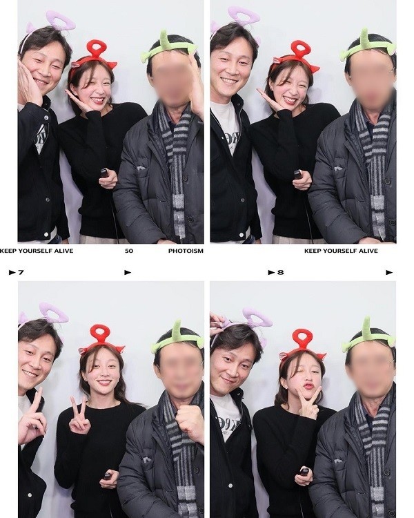 지난 3월 남자친구 양재웅, 아빠와 함께 찍은 사진을 공개한 EXID 하니 / 하니 인스타그램