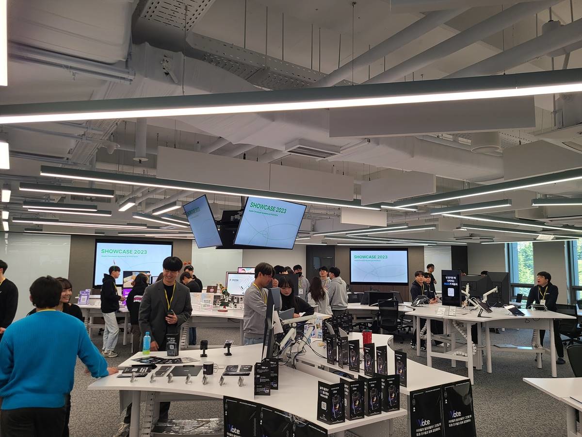 ‘제2기 애플 디벨로퍼 아카데미’ 앱 발표회 모습