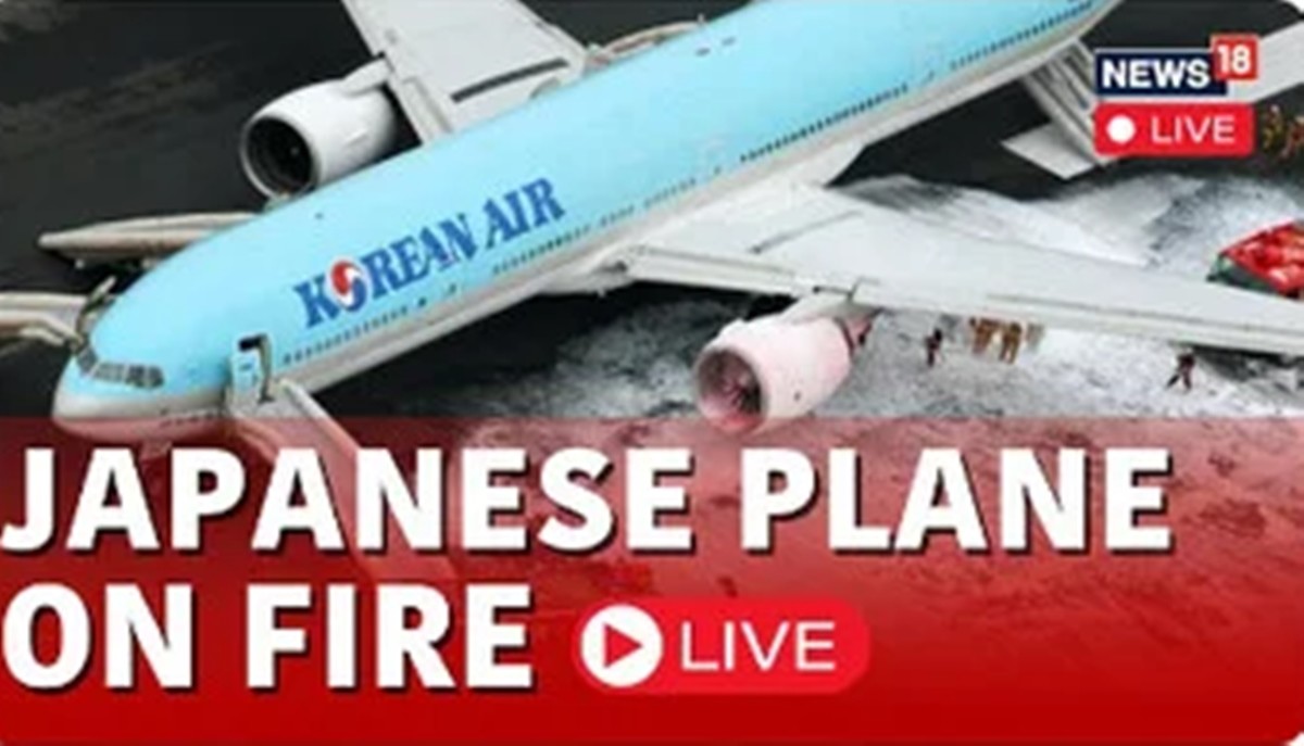 대한항공 여객기가 박힌 CNN 뉴스 영상 섬네일. / 유튜브 채널 'CNN-News18'
