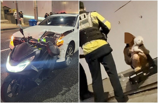 사고 직후 모습 / 유튜브 ‘카라큘라 미디어’ 커뮤니티