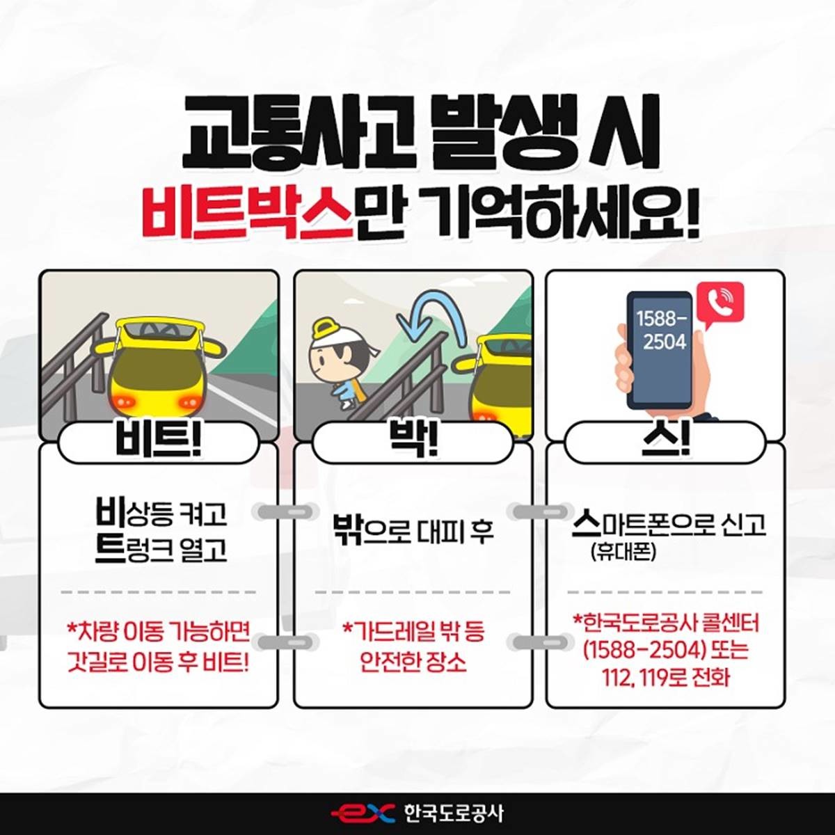 '비트박스' 안내 홍보물/도로공사