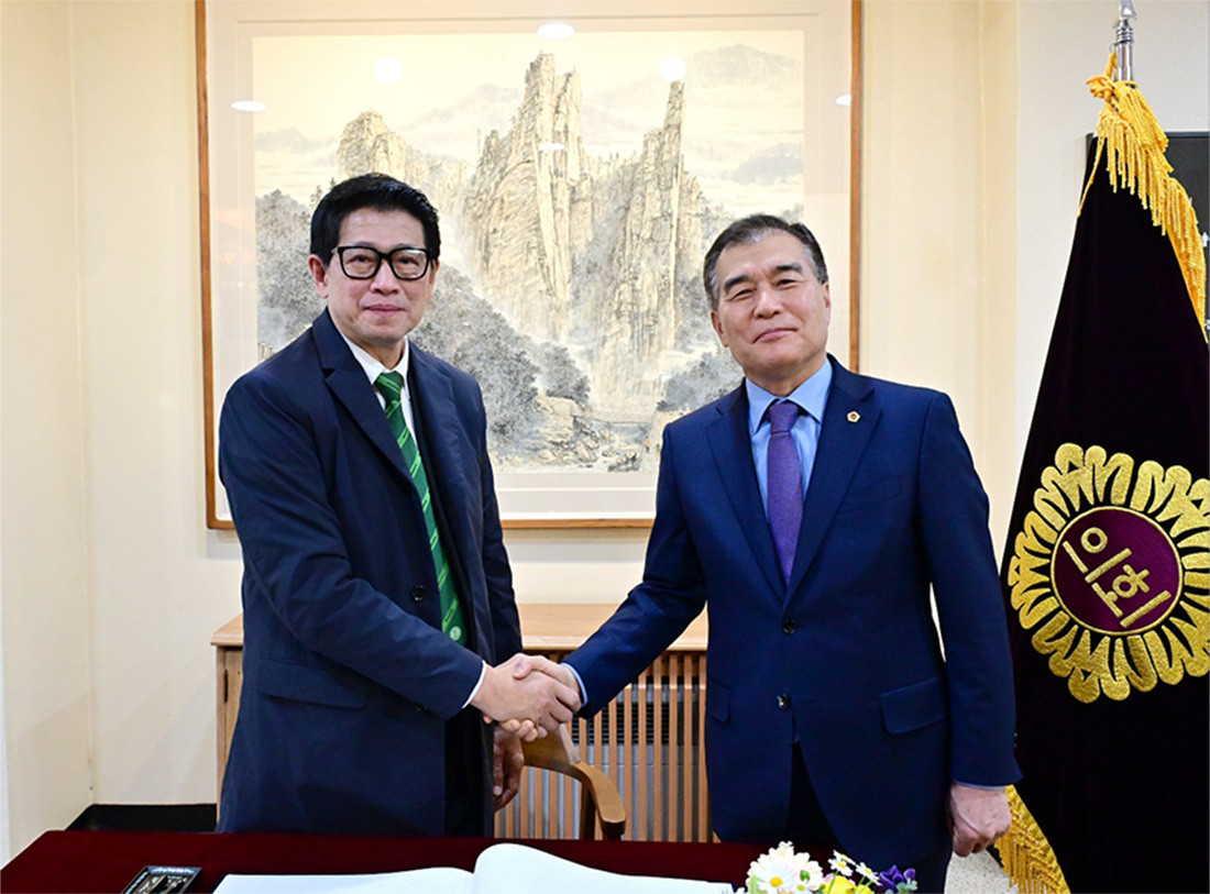 위랏 민차이난 방콕시의회 의장과 김현기 서울시의회 의장. / 서울시의회