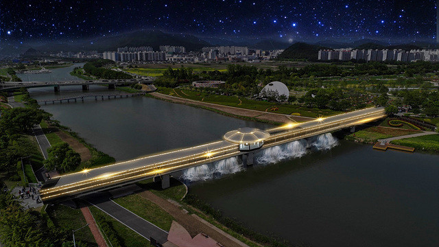 스페이스 브릿지 조감도(야간)