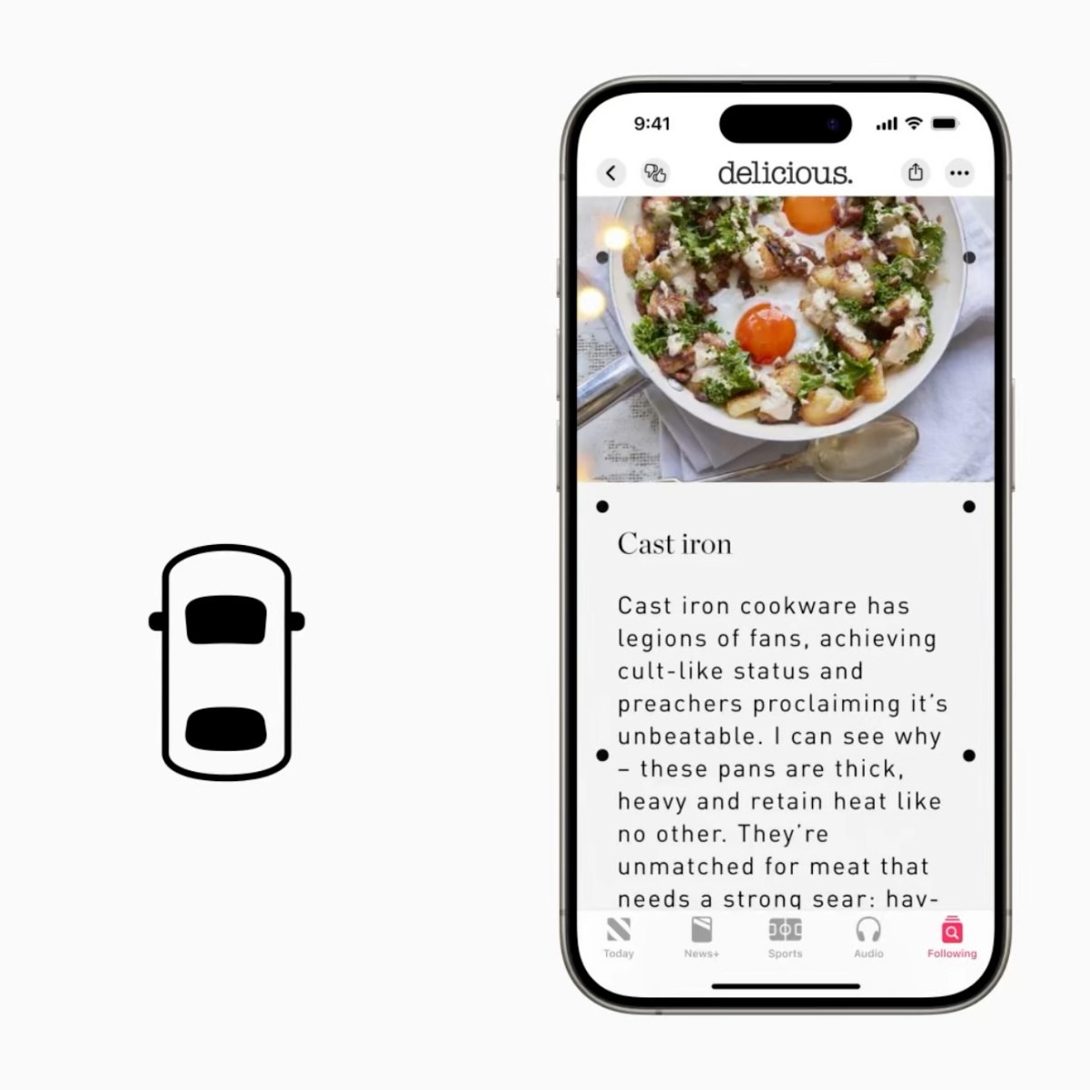 멀미를 줄여주는 차량 모션 큐 / 애플 뉴스룸