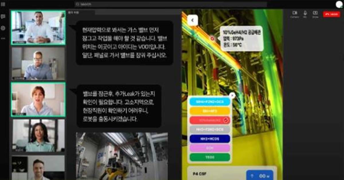 시공간을 초월한 실시간 가상 원격 협업툴 예시/경북도