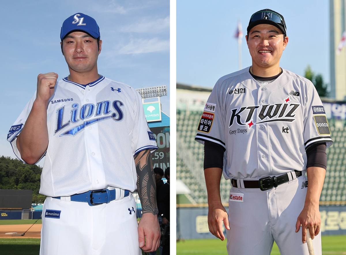 맞트레이드된 박병호와 오재일. / 뉴스1