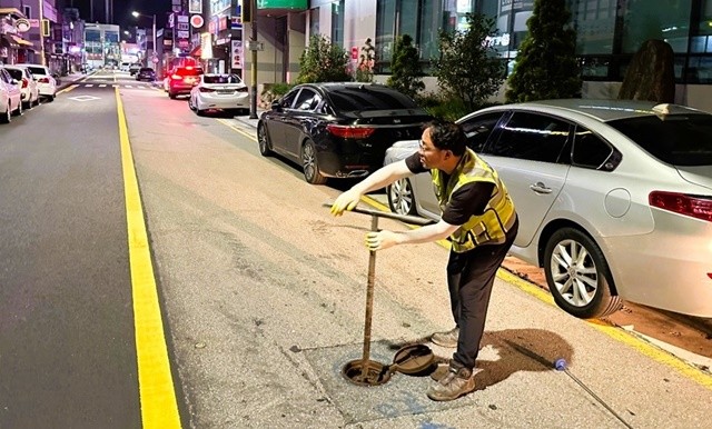 장성군 지방 상수도 블록 구축사업 추진 현장