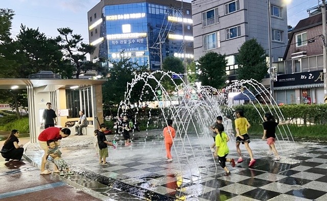 푸른길공원 바닥분수