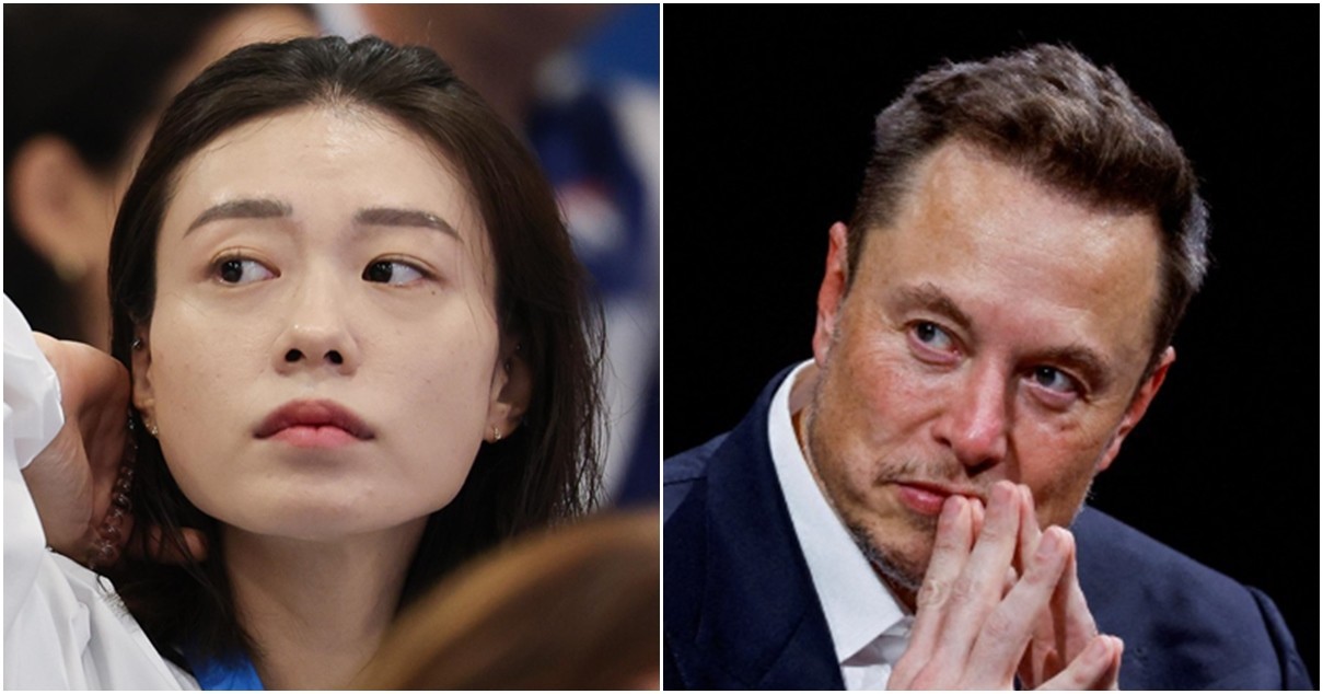 사격 선수 김예지(좌)와 일론 머스크 테슬라 CEO / 뉴스1, 로이터연합뉴스