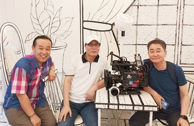 임준형 프로듀서, 이정국 감독, 김형구 촬영감독(왼쪽부터)