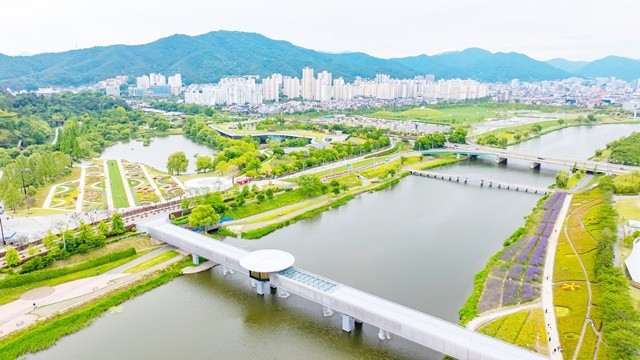 콘텐츠 앵커기업이 입주하게 될 순천만국가정원 전경