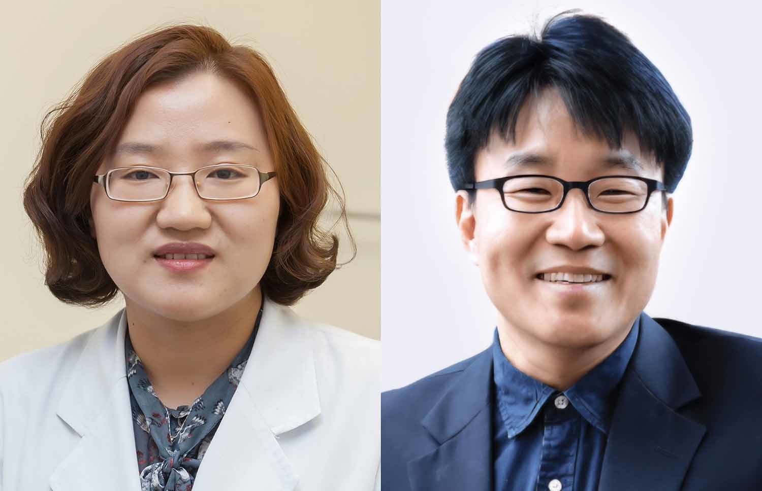 박숙련 서울아산병원 종양내과 교수와 박한수 광주과학기술원(GIST) 의생명공학과 교수. / 서울아산병원 제공