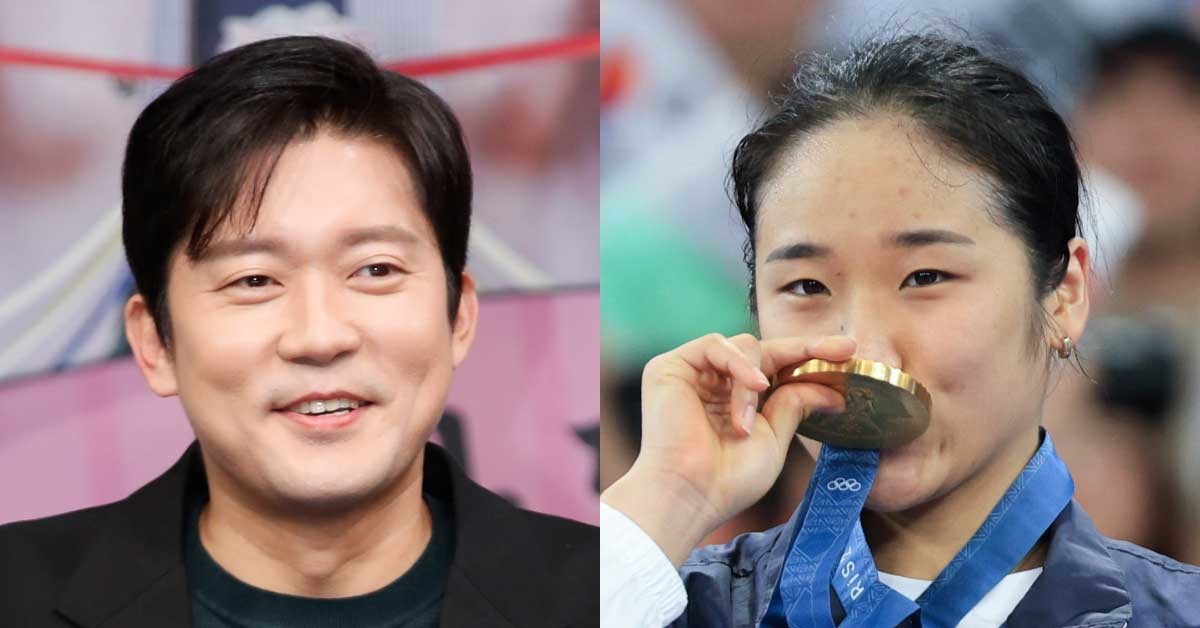 김대호와 배드민턴 국가대표 안세영. / 뉴스1