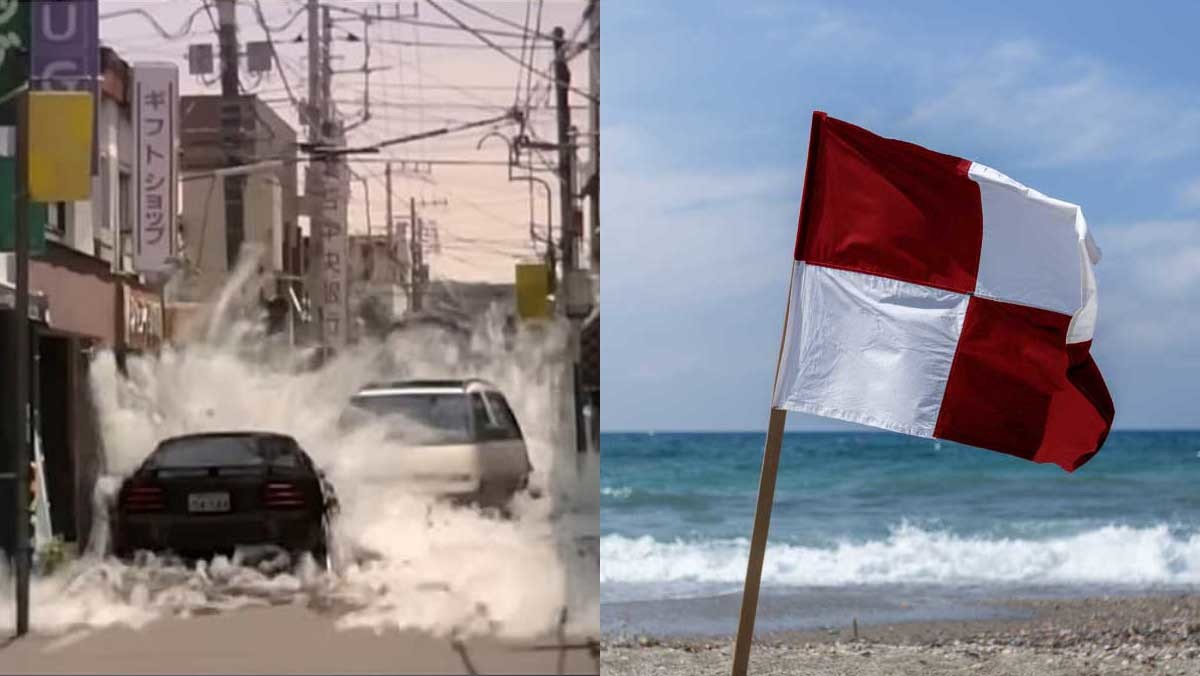 일본, 지진 대비 '체크무늬 깃발' 도입 / 유튜브 'JTBC News',Tommaso Zanini-shutterstock.com