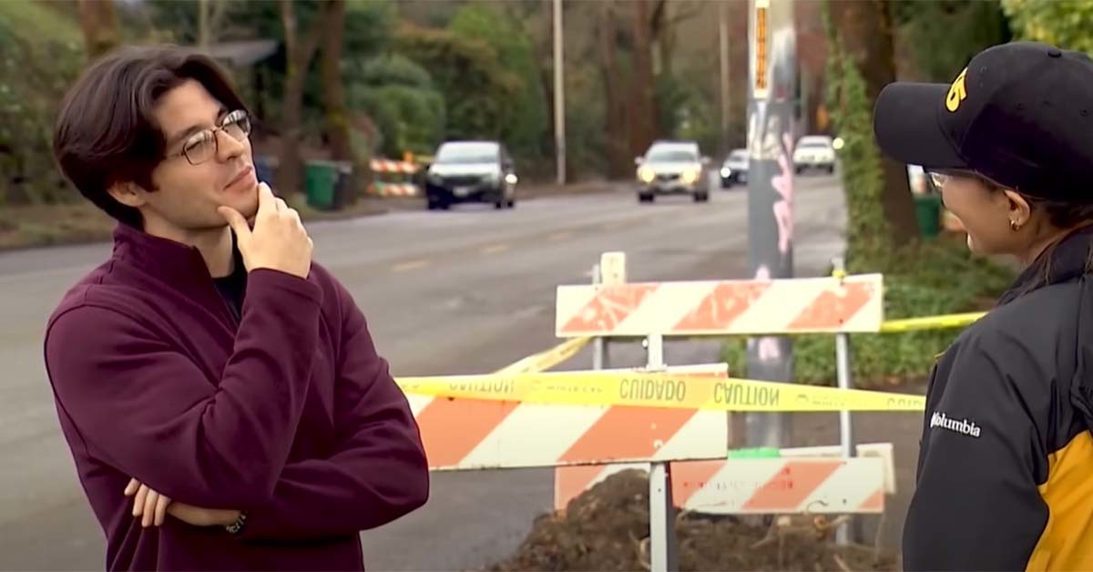 Tyson Ramirez, the young man saved thanks to the Hyundai Accent. / Courtesy of KING-TV YouTube