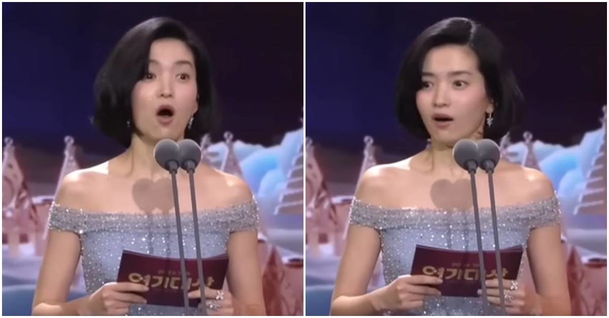 Kim Tae-ri’s Slip-Up During the 2024 SBS Drama Awards Grand Prize Presentation / 2024 SBS Drama Awards, Youtube Capture