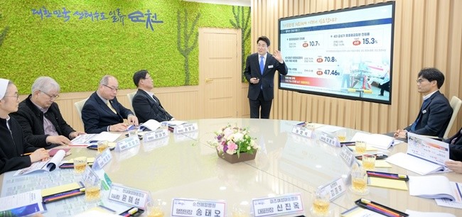 순천시는 지난해 순천형 지역완결 의료체계 구축을 위한 병원급 의료기관장 간담회를 개최했다.