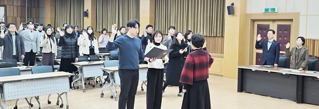 3일 동부교육지원청에서 있었던 청렴실천선서식