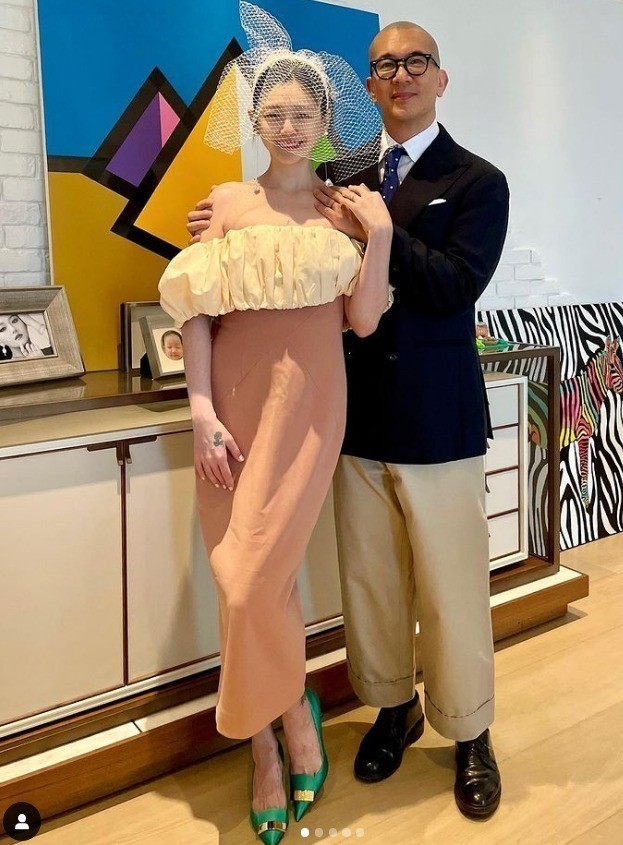 Barbie Hsu (left) and Koo Jun-yup. / Barbie Hsu's Instagram