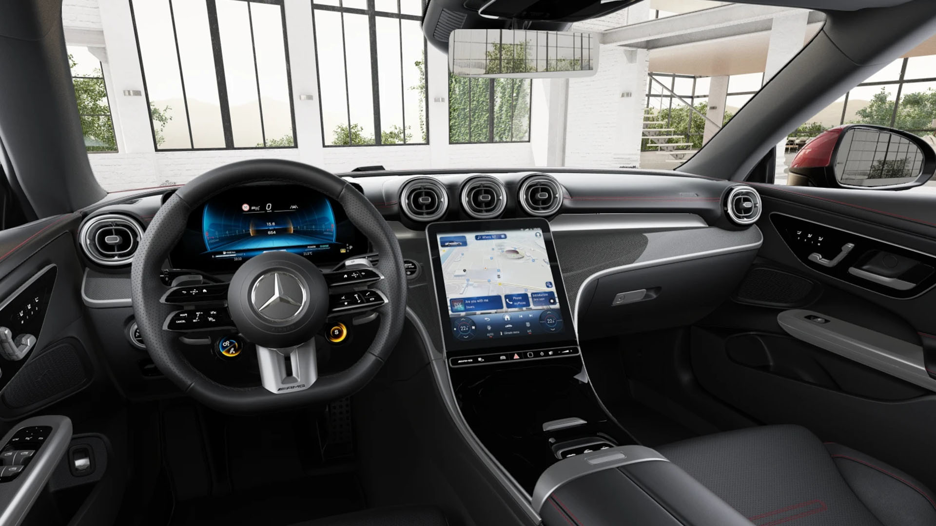 메르세데스-AMG CLE 53 4MATIC+의 인테리어. / 메르세데스 벤츠